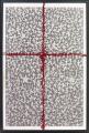 Crux V., 1988, szitanyomat, papír, 62,5x44 cm