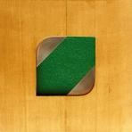 Plakett I., 1982, fa alumínium, filc, 30x30 cm