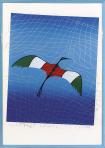 Sárkány III., 1989, szita (próba)nyomat, papír, 70x50 cm