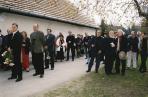 Emlékhelyének avatása, Szentendrei Köztemető, 2003